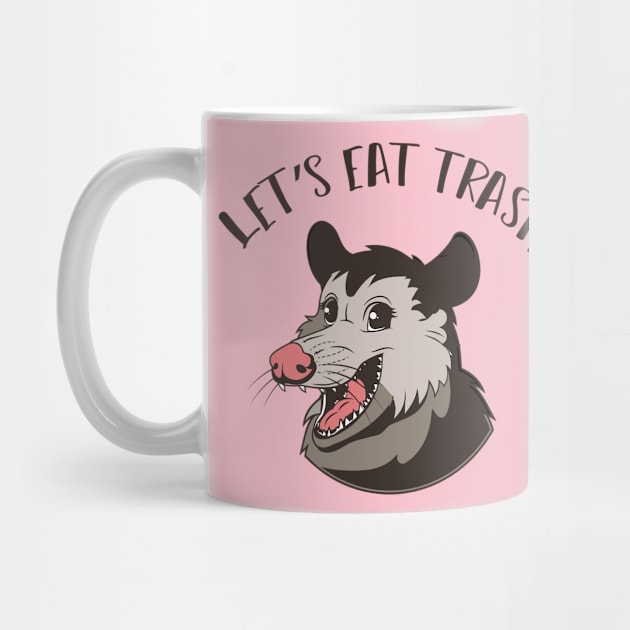 Let's Eat Trash And Get Hit By A Car - Opossum vintage by Mosklis